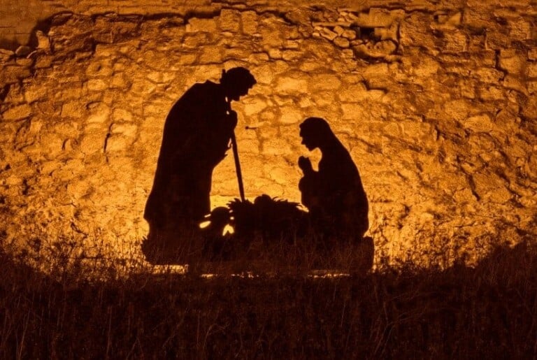 an image of the stable of jesus birth featured image for Come Adore Him The Simple Meaning of Christmas