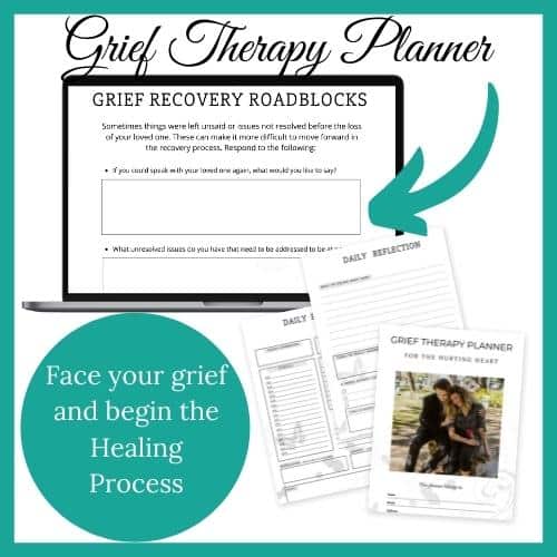 Grief Therapy Planner for the Hurting Heart