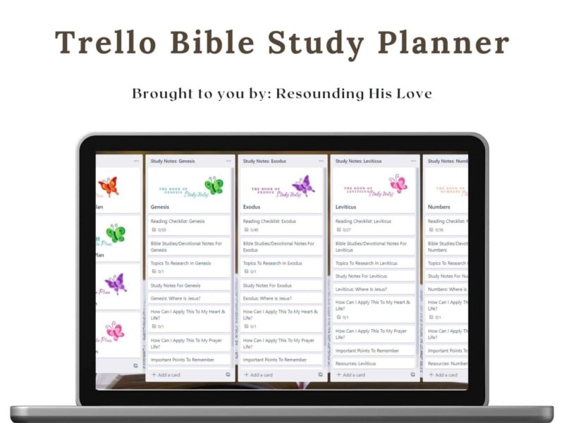 Bible Study Planner Trello Board