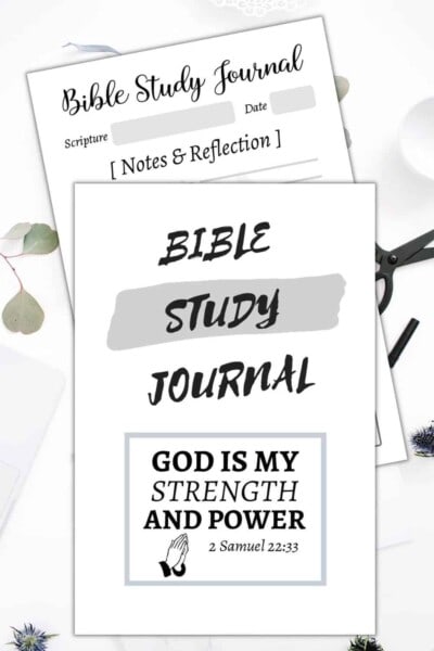 God is My Strength and Power Bible Study Journal