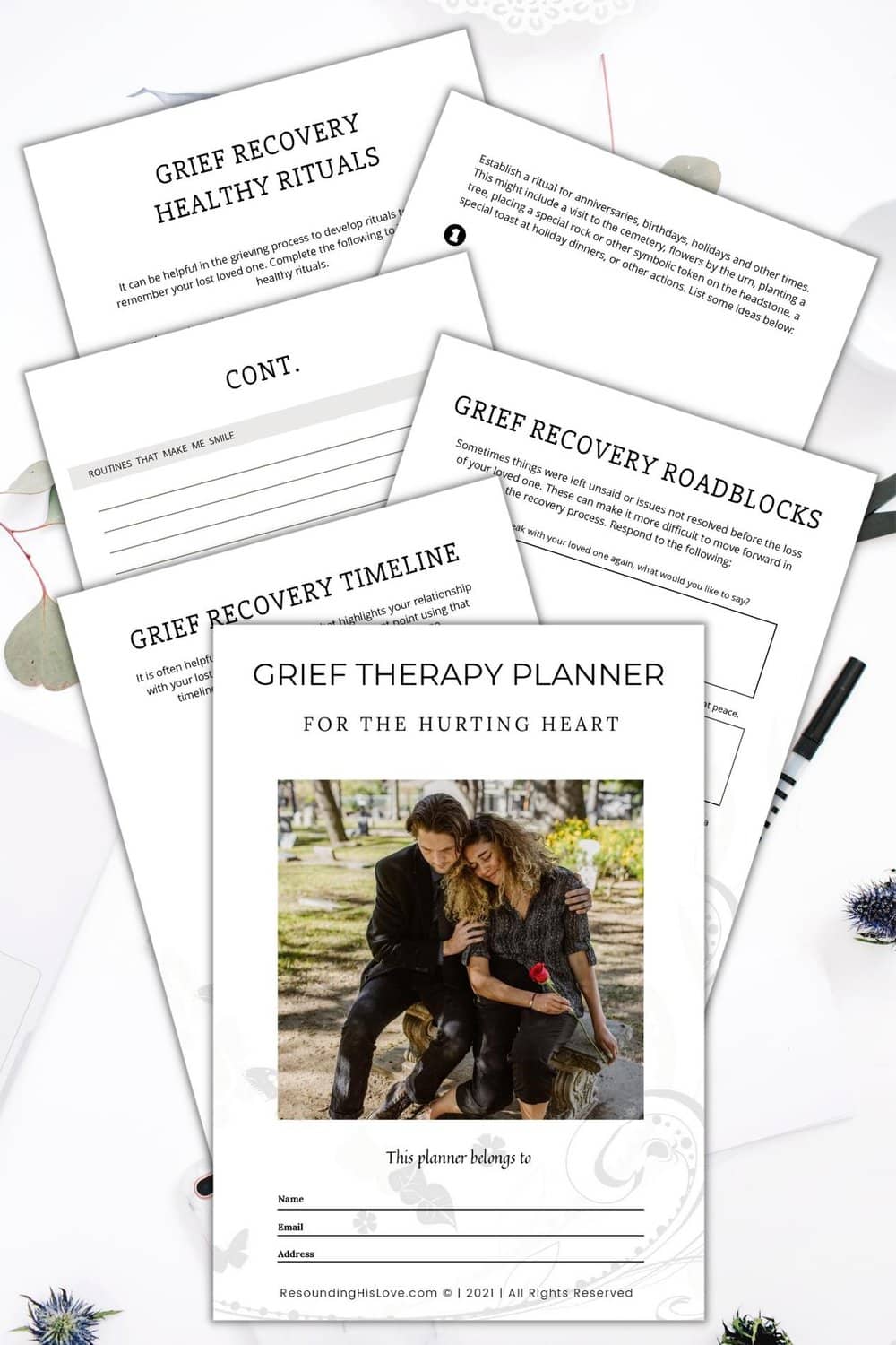 Grief Therapy for the Hurting Heart Planner