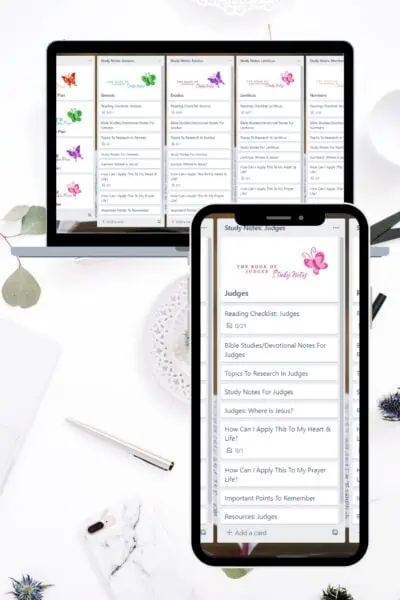 Digital Bible Study Planner Trello Board. Shop and buy our Bible Stud Method 