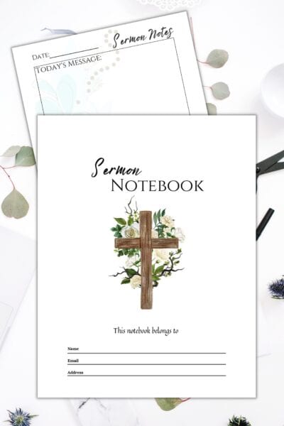 Sermon Notebook Printable