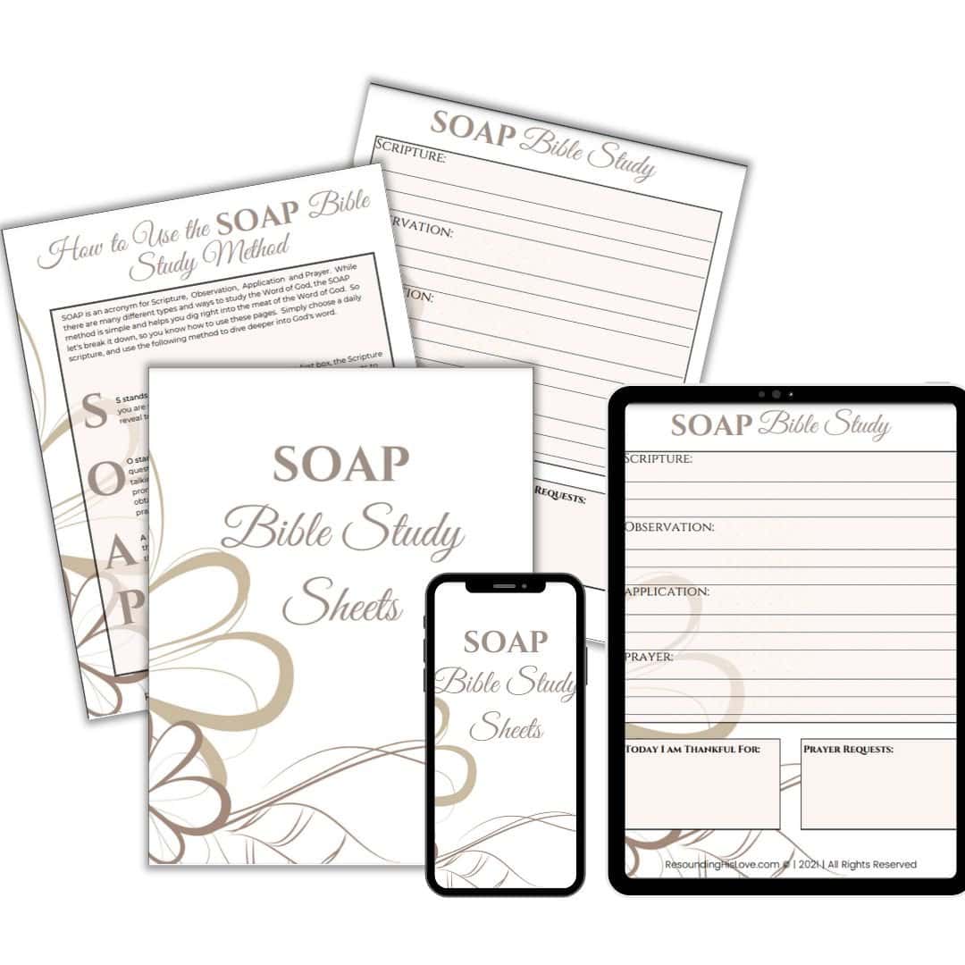 SOAP Bible Study Sheets
