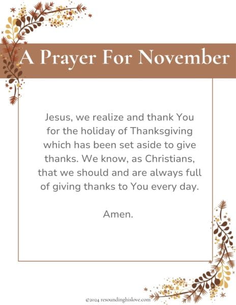 12 Month Prayer Plan